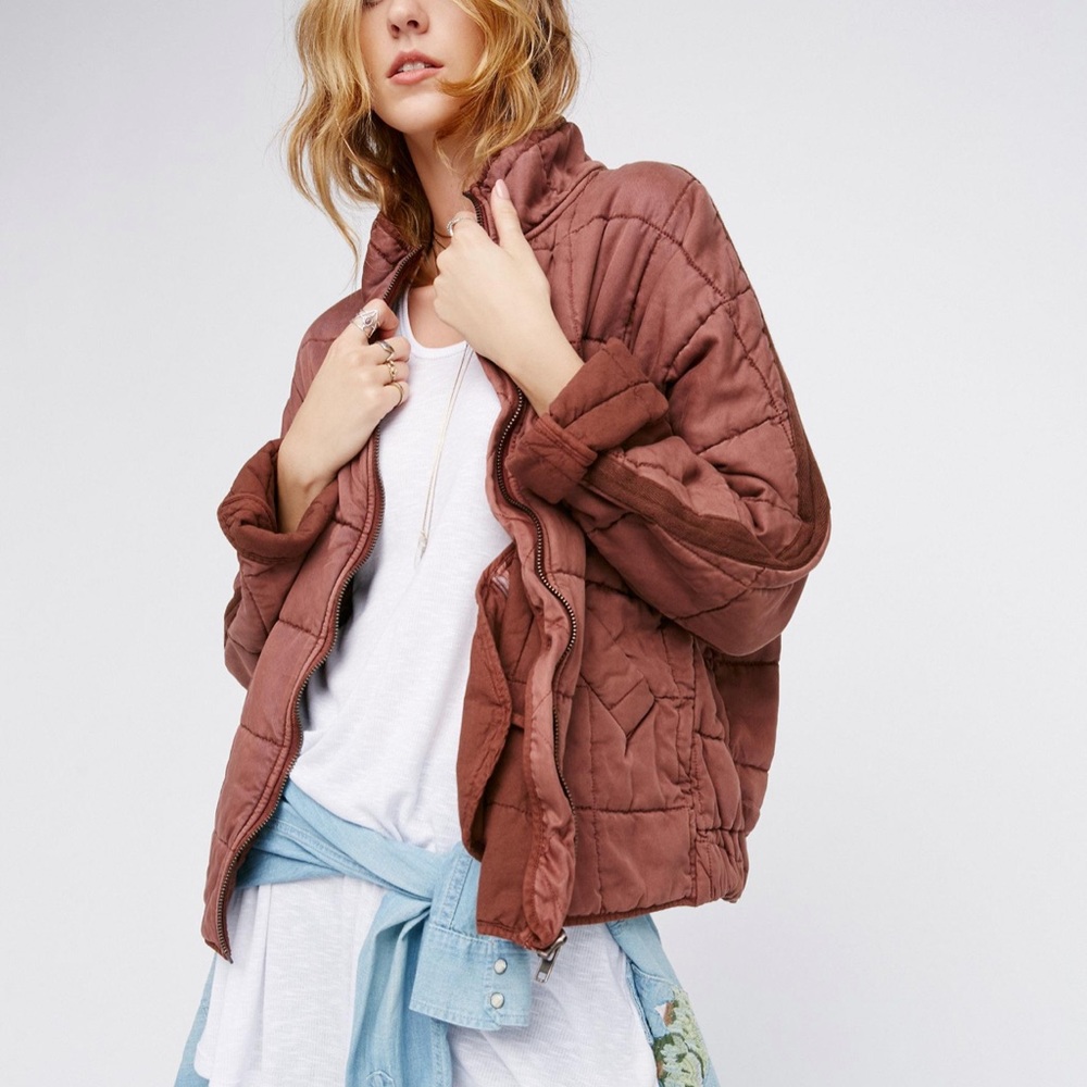 Free people Quilted dolman jacket